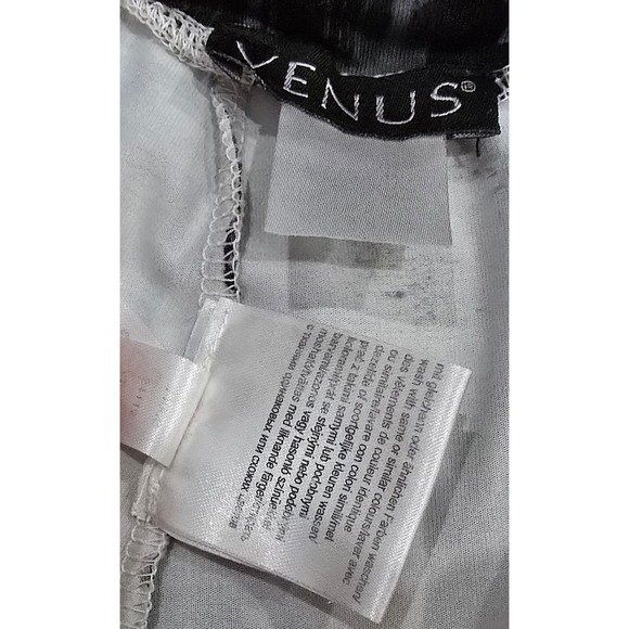 Venus Black White Abstract Print Leggings Pants Women's Size XL - Picture 4 of 9